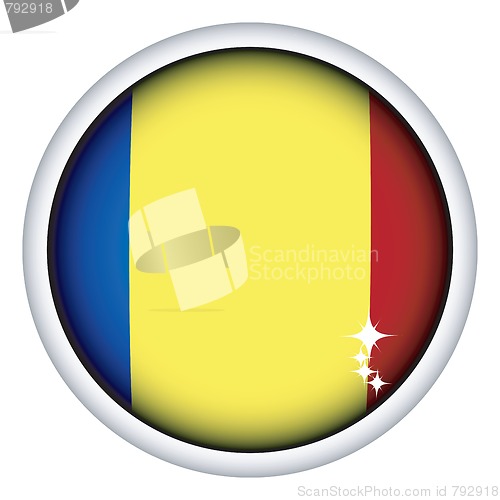 Image of Romanian flag button