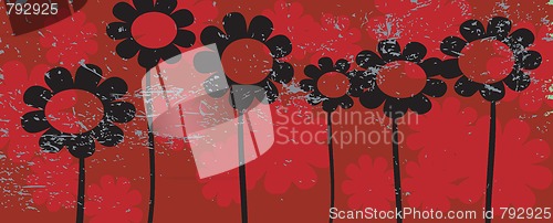 Image of Grunge flowers