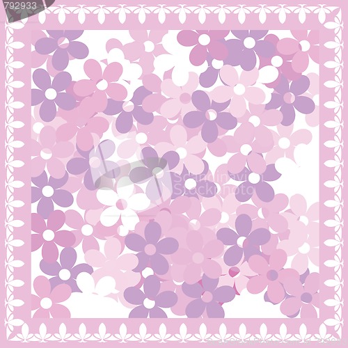 Image of Pink floral card