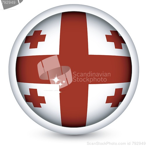 Image of Georgian flag button