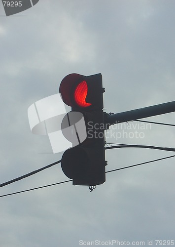 Image of Red traffic light