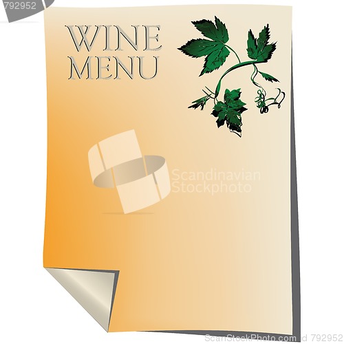 Image of Wine list