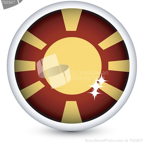 Image of Macedonian flag button