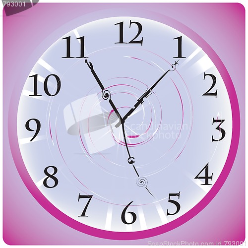 Image of Purple desktop clock