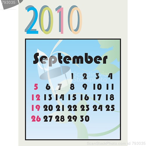 Image of 2010 calendar