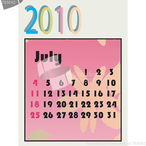 Image of 2010 calendar