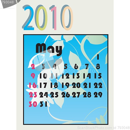 Image of 2010 calendar