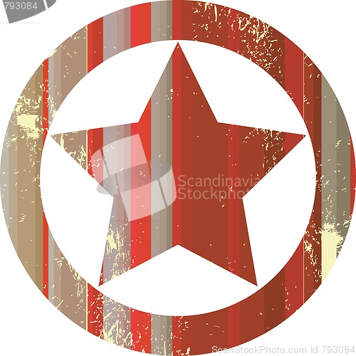 Image of Red sheriff star