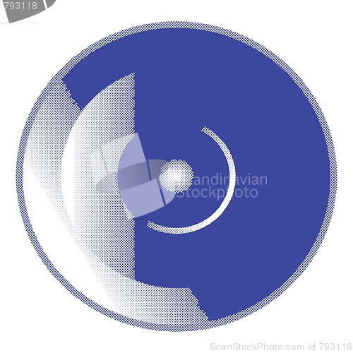 Image of Stylized blue speaker