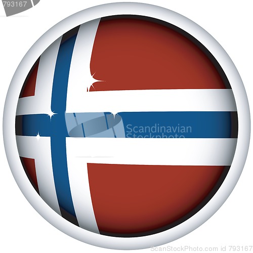 Image of Norvegian flag button