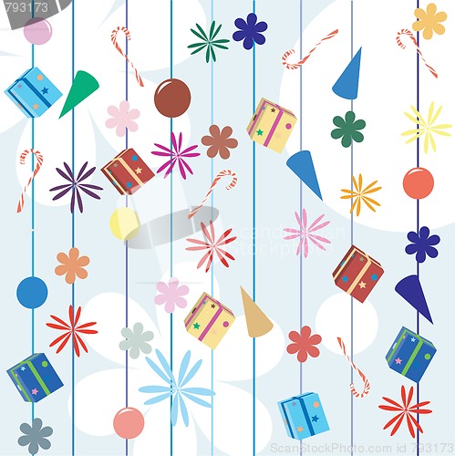 Image of Christmas gifts background