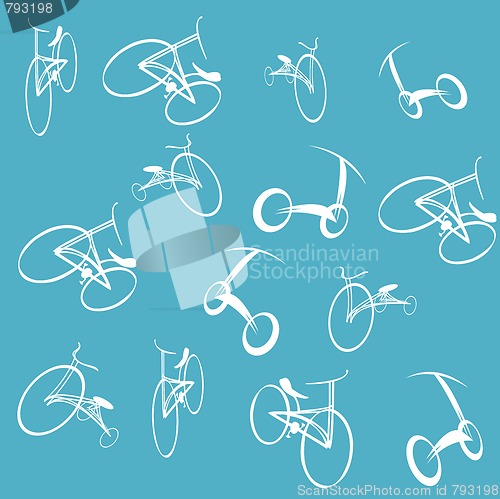Image of Vector bikes background