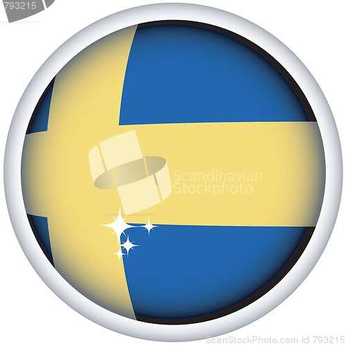 Image of Swedish flag button