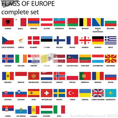 Image of Flags of Europe