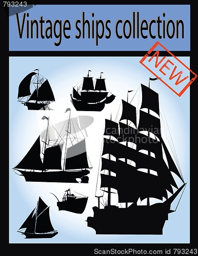 Image of Vintage ship collection