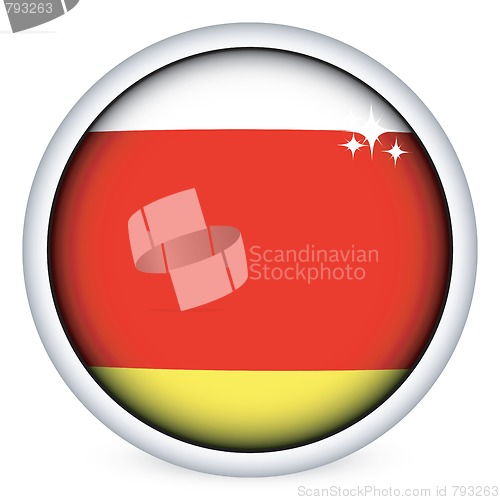 Image of South Ossetia flag button