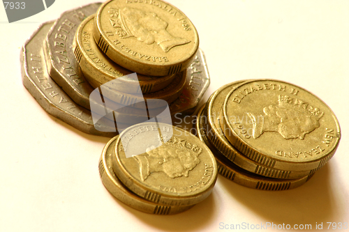 Image of Series of coins stacked on top of each other