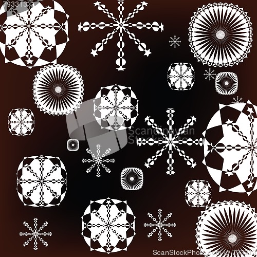 Image of White snowflakes