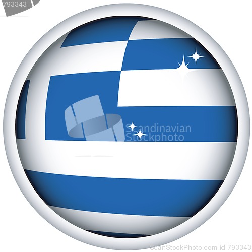 Image of Greek flag button