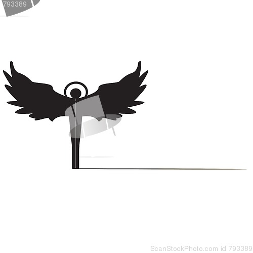 Image of angel silhouette