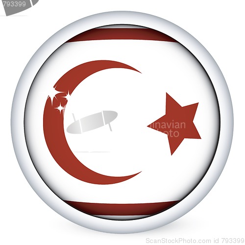 Image of Northen Cyprus flag button