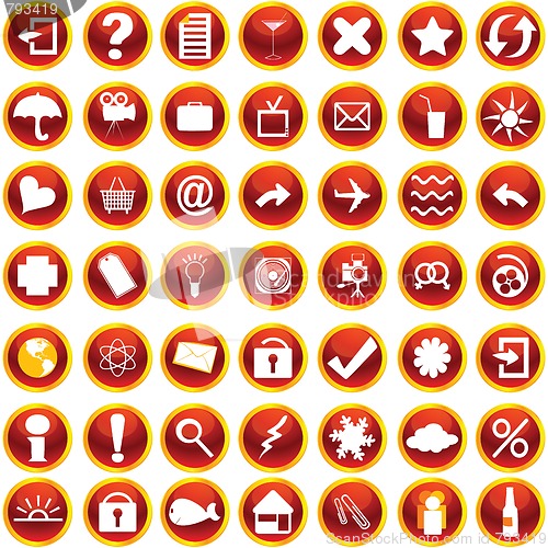 Image of  icons set