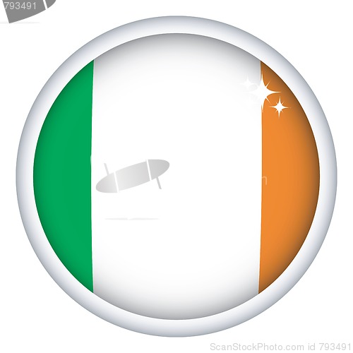 Image of Irish flag button