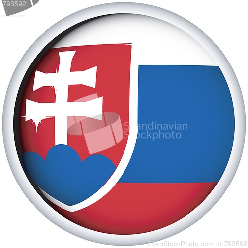 Image of Slovakian flag button