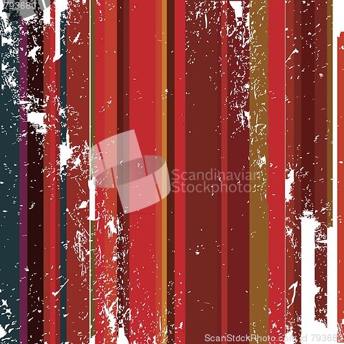 Image of Grunge red hot stripes