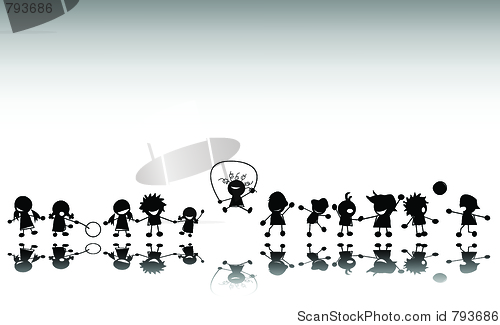 Image of Group of kids playing