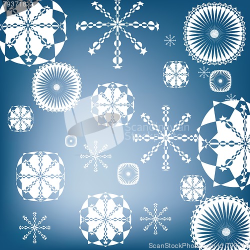 Image of Snow flakes background