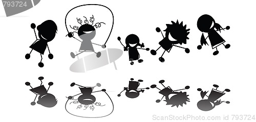 Image of Jumping children