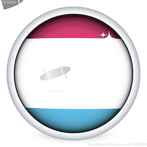 Image of Luxembourg flag button