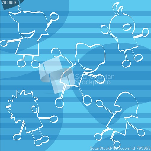 Image of children silhouettes