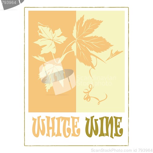 Image of White wine label