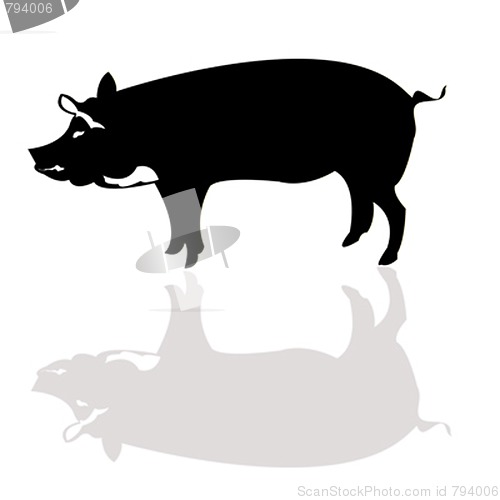 Image of Pig silhouette