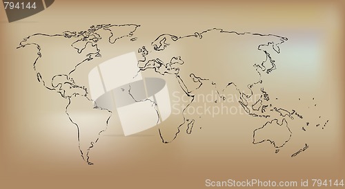 Image of Stylized old map