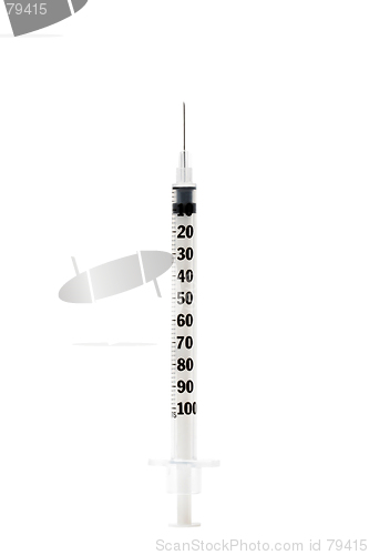 Image of syringe isolated