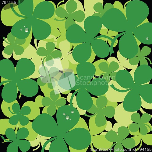 Image of Seamless clover background