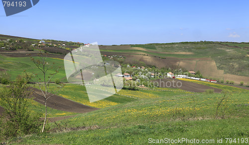 Image of Transylvanian hilly landscape