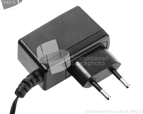 Image of Black AC-DC adapter. New condition.