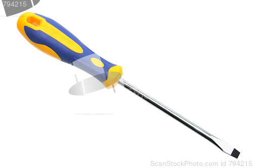 Image of Yellow-blue screwdriver. New condition.