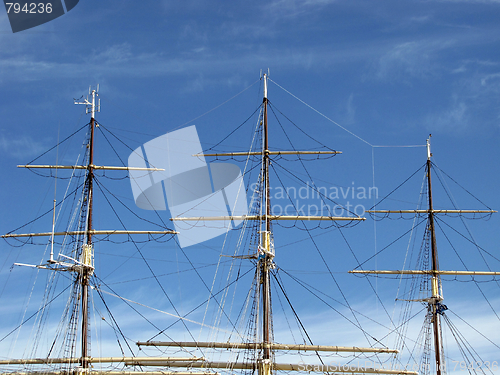 Image of three masts