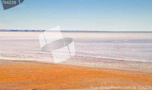 Image of salt lake desert