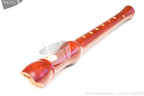 Image of Blockflute isolated