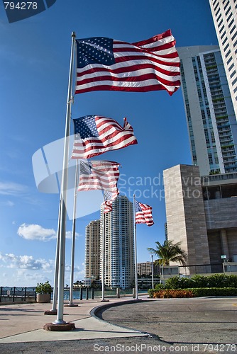 Image of Miami, Florida, on a Hot and Sunny Spring Morning