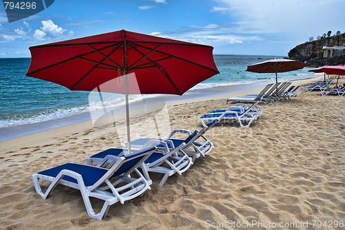 Image of Coast in Saint Maarten Island, Dutch Antilles