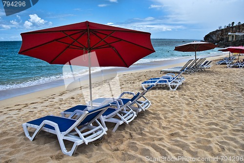 Image of Coast in Saint Maarten Island, Dutch Antilles