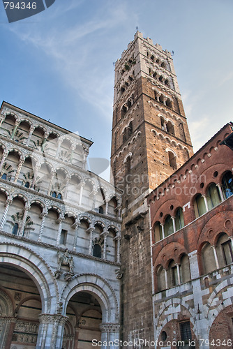 Image of Architecture Detail in Lucca, Tuscany, Italy, October 2009