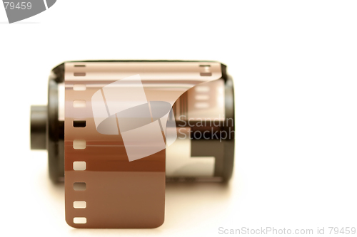 Image of film roll over white